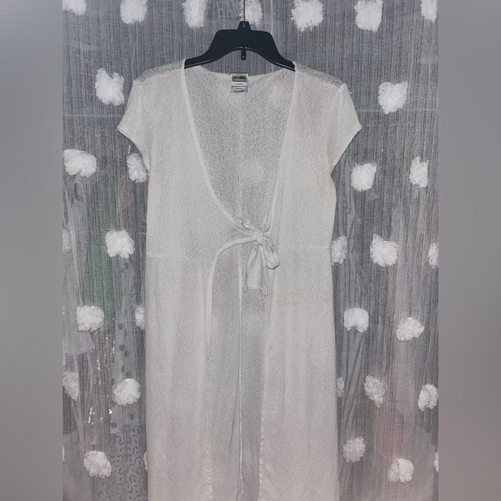 White beach coverup